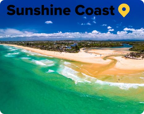 Caloundra beach in the Sunshine Coast Queensland Australia